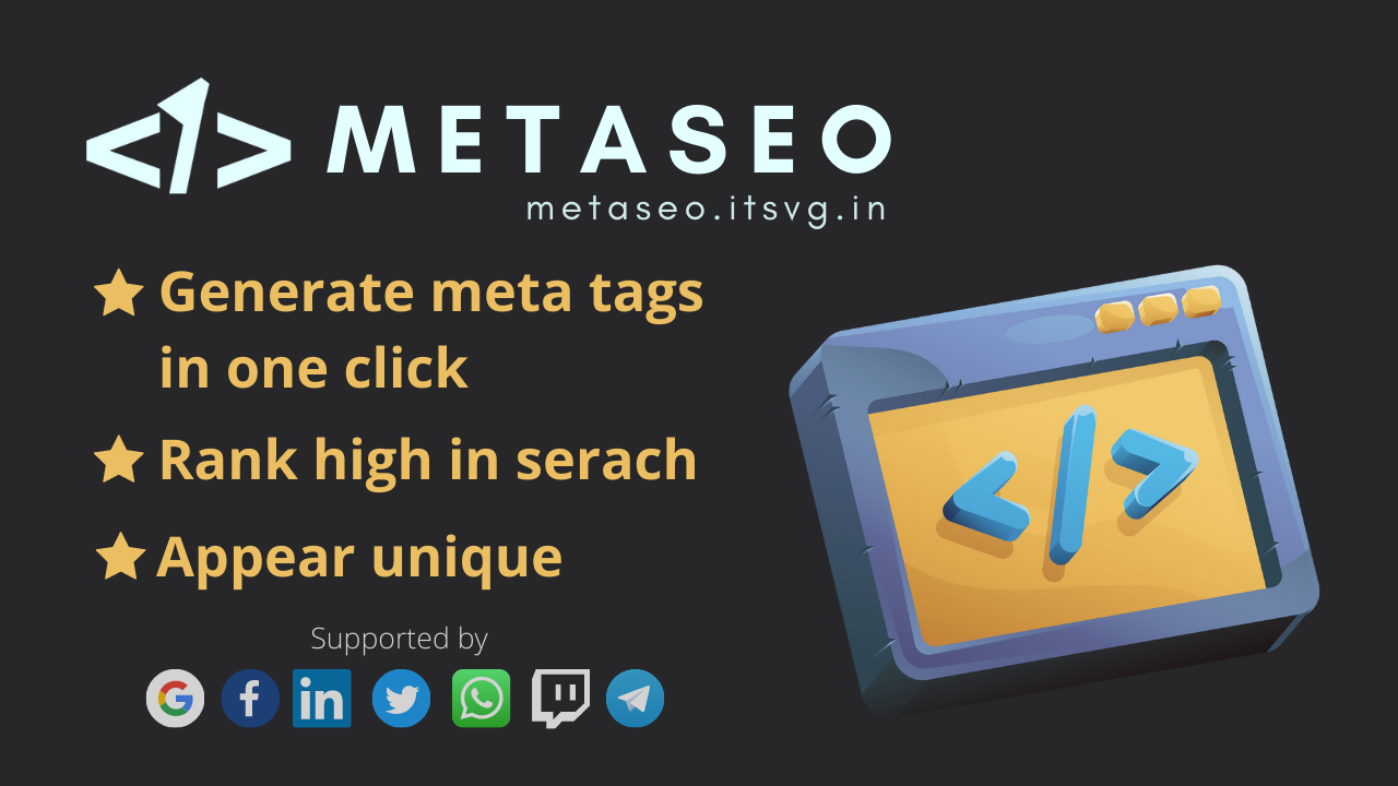 MetaSEO - Generate Perfect Meta Tags for...